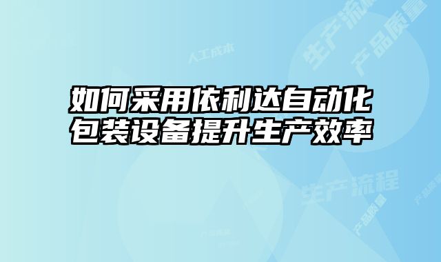 如何采用依利达自动化包装设备提升生产效率