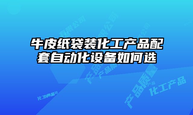 牛皮纸袋装化工产品配套自动化设备如何选